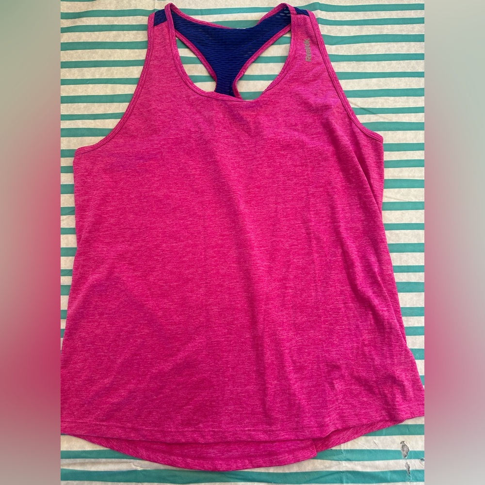 Women’s large Reebok Pink and purple Racerback Tank Top
